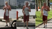 Miguel Falabella se exercita em torno da Lagoa Rodrigo de Freitas, no Rio de Janeiro - Edson Teofilo/PhotoRio News