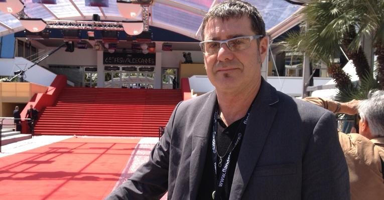 Toni Venturi no tapete vermelho de Cannes algumas horas antes da abertura do festival - Arquivo Pessoal