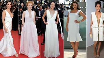 Moda 'branca' se destaca em Cannes - Getty Images