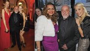 Em Cannes, Paulo Coelho recebe o abraço de fãs famosas como as belas Petra Nemcova e Karolina Kurkova. No detalhe, ele é tietado por Suzana Linhares e Juliana Dalla Pria. - Andreas Rentz