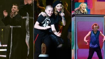 Madonna e seu filho, Rocco Ritchie, se apresentam na turnê MDNA - Getty Images
