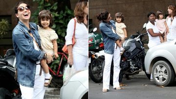 Giovanna Antonelli em dia de passeio com as filhas gêmeas - Wallace Barbosa/AgNews