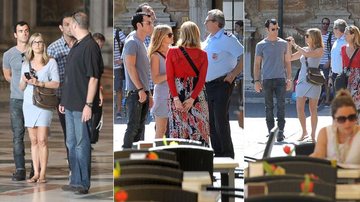 Jennifer Aniston e Justin Theroux curtem a cidade de Roma, na Itália - Reprodução/Grosby Group