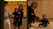 Juliana Silveira brinca com o filho Bento em shopping carioca - Daniel Delmiro / AgNews