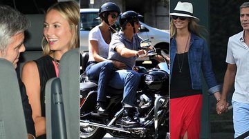 George Clooney passeia com a amada Stacy Keibler na Itália - Splash News / www.splashnews.com