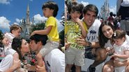 Carol Celico e Kaká com os filhos na Disney - Reprodução / Twitter