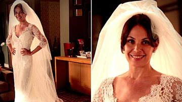 Alexia (Carolina Ferraz) e seu vestido de noiva em 'Avenida Brasil' - Reprodução / TV Globo