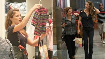 Grazi Massafera faz compras acompanhada de sua empresária Márcia Marbá - Marcos Ferreira / Foto Rio News