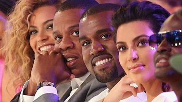 Beyoncé, Jay-Z, Kanye West e Kim Kardashian - Getty Images