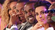Beyoncé, Jay-Z, Kanye West e Kim Kardashian - Getty Images