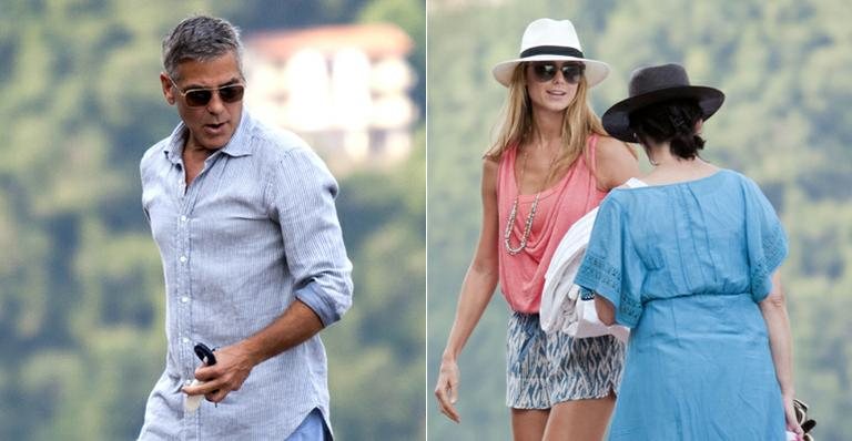 George Clooney, Stacy Keibler e Karen Duffy - Splash News
