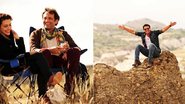 Cleo Pires, Domingos Montagner e Rodrigo Lombardi nos bastidores das primeiras gravações de 'Salve Jorge' na Turquia - Reprodução / TV Globo