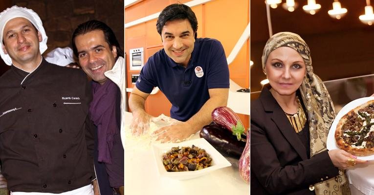 Fábio Arruda, Edu Guedes e Valéria Baraccat foram alguns dos famosos que criaram receitas especialmente para o Dia da Pizza - Divulgação