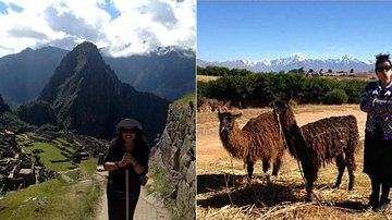 Regina Casé visita pontos turísticos no Peru - Reprodução / Twitter