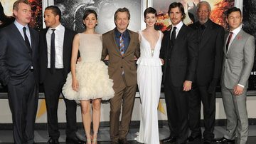Christopher Nolan, Tom Hardy, Marion Cotillard, Gary Oldman, Anne Hathaway, Christian Bale, Morgan Freeman e Joseph Gordan-Levitt - Getty Images