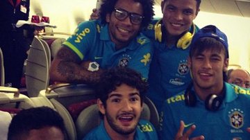 Marcelo, Thiago Silva, Alexandre Pato e Neymar - Reprodução/Twitter