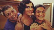 David Brazil, Ivete Sangalo e Juliana Paes em camarim do remake de 'Gabriela' - Reprodução / Twitter