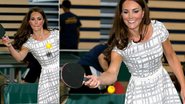 Kate Middleton joga tênis de mesa em escola de Londres - Getty Images
