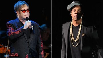 Elton John quer dar um abraço em Jay-Z em razão da declaração que o rapper fez em maio, de que é a favor do casamento gay - Getty Images