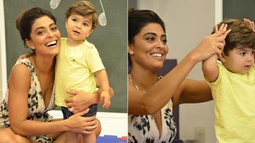 Juliana Paes e o filho Pedro - TV Globo / Raphael Dias