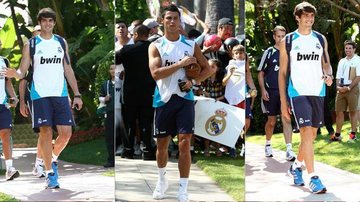 Fãs cercam concentração do clube espanhol Real Madrid em Beverly Hills, Estados Unidos. Kaká e Cristiano Ronaldo atuam pela equipe - Grosby Group
