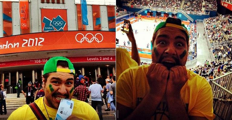 Tiago Abravanel vibra pelo Brasil em Londres - Reprodução / Twitter