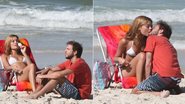 Sophie Charlotte grava cena de beijo na praia - Fábio Martins/Agnews