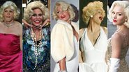 Os famosos que já se vestiram como Marilyn Monroe - Fotomontagem
