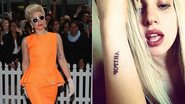 Lady Gaga mostra nova tatuagem, que pode batizar próximo disco da cantora - Getty Images e Reprodução