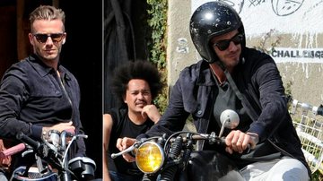 David Beckham passeia de moto por Los Angeles, Estados Unidos - Splash News splashnews.com