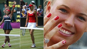 As tenistas Serena Williams, Maria Sharapova e Caroline Wozniacki mostram charme na Olimpíada de Londres - Reuters