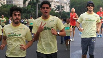 Erom Cordeiro, Miguel Rômulo, Emiliano D'Avila: corrida por boa causa - Clayton Militão/FotoRioNews