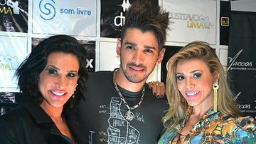 Scheila Carvalho, Gusttavo Lima e Fabiana - Divulgação
