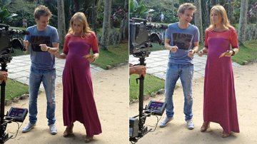 Angélica e Michel Teló em gravação do 'Estrelas' - Reprodução / TV Globo