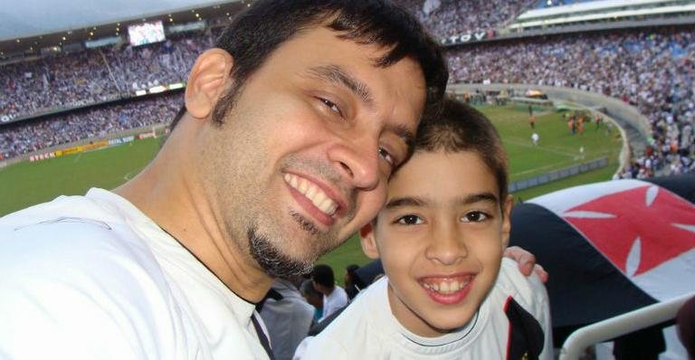 Matheus Costa e seu pai, Alex - Arquivo Pessoal