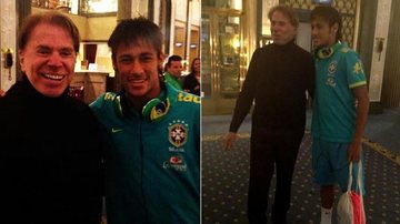 Silvio Santos e Neymar em Estocolmo - Reprodução / Twitter