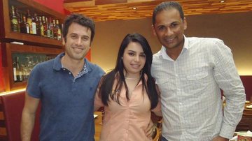 Eriberto Leão e Ricardo Monteiro recebidos por Josiane Britto para almoço em SP. - -