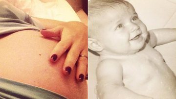 Angélica mostra seu barrigão e posta foto de quando era bebê - Reprodução/Twitter
