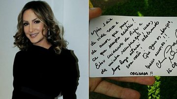 Claudia Leitte escreve bilhete aos fãs que a esperam na porta da maternidade - Francisco Cepeda / AgNews; Reprodução / Facebook
