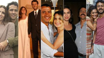 Marcos Palmeiras e alguns de seus pares românticos na ficção e na vida real - Arquivo CARAS