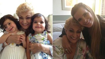 Hebe Camargo recebe visita da família do sertanejo Luciano no Hospital - Reprodução / Twitter
