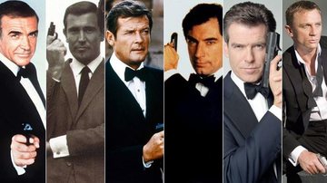 De Sean Connery a Daniel Craig: reveja os atores que já emprestaram o seu talento para fazer o agente 007 no cinema - Fotomontagem