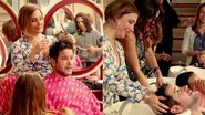 Monalisa prepara Tufão em seu salão de beleza - Divulgação/ Rede Globo