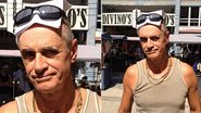 Marcos Caruso nos bastidores de 'Avenida Brasil' - Reprodução / Instagram