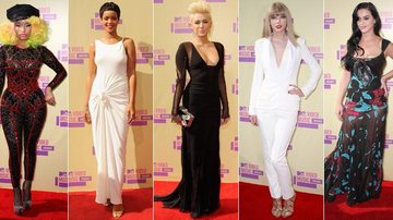 Nicki Minaj, Rihanna, Miley Cyrus, Taylor Swift e Katy Perry - Getty Images