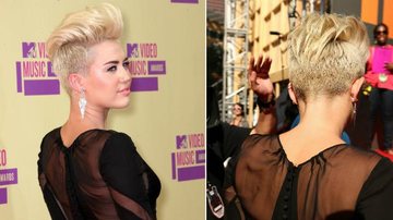 Miley Cyrus aparece com novo corte de cabelo no VMA - Getty Images