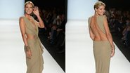 Heidi Klun foi a grande estrela do desfile do "Project Runway" na Semana de Moda de Nova York - Getty Images