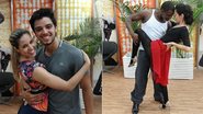 Rodrigo Simas e Claudia Ohana com seus professores na 'Dança dos Famosos' - Reprodução / TV Globo