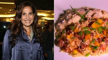 Totia Meirelles ensina receita de arroz com carne seca - Manuela Scarpa / Foto Rio News; Reprodução / TV Globo