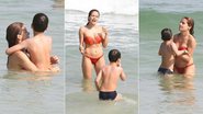 Nivea Stelmann e o filho Miguel: tarde de praia no Rio de Janeiro - Fábio Martins/Agnews